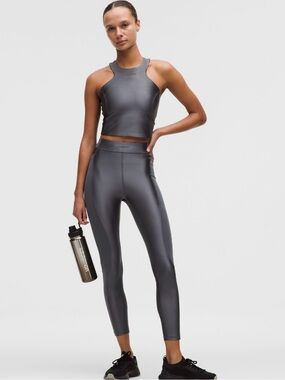 lululemon satin shine wordmark tights